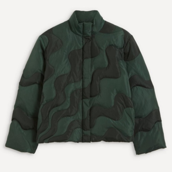 ISO 👀: PALOMA WOOL hokusai wave puffer jacket GREEN, XS or S - Picture 3 of 4